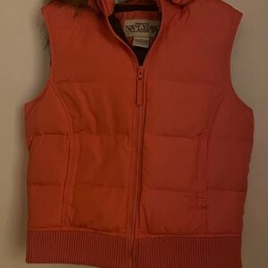Ladies peach Puffer Vest